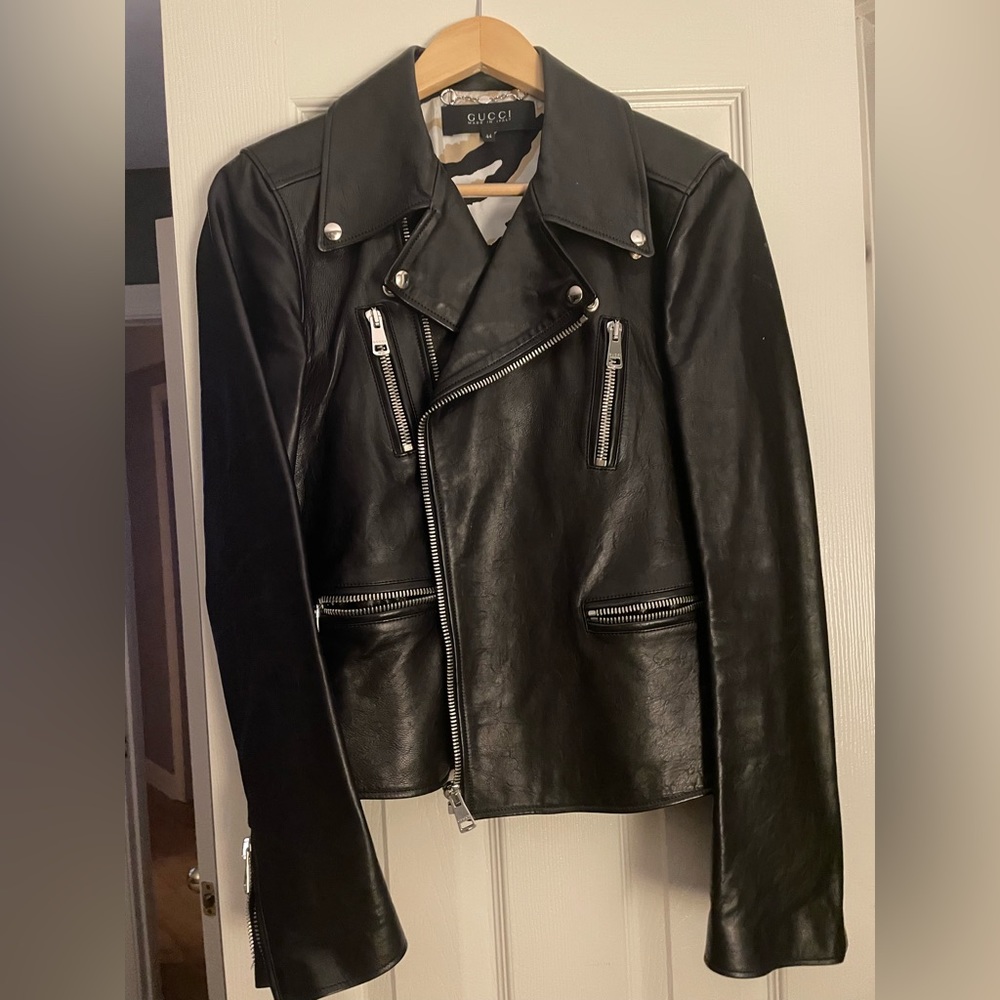 Gucci leather jacket